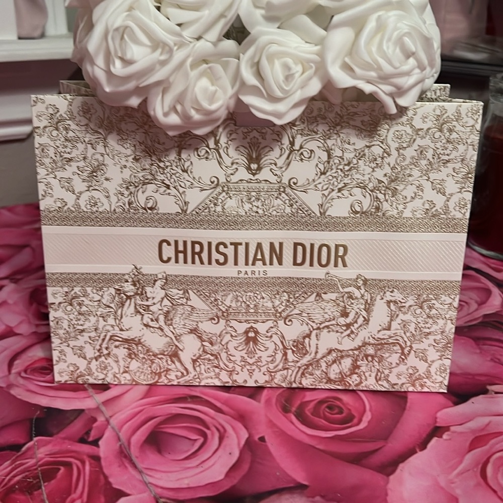 GlammitCreations Light Up Rose Arrangement in Dior Holiday Shopping Bag - Picture 5 of 12